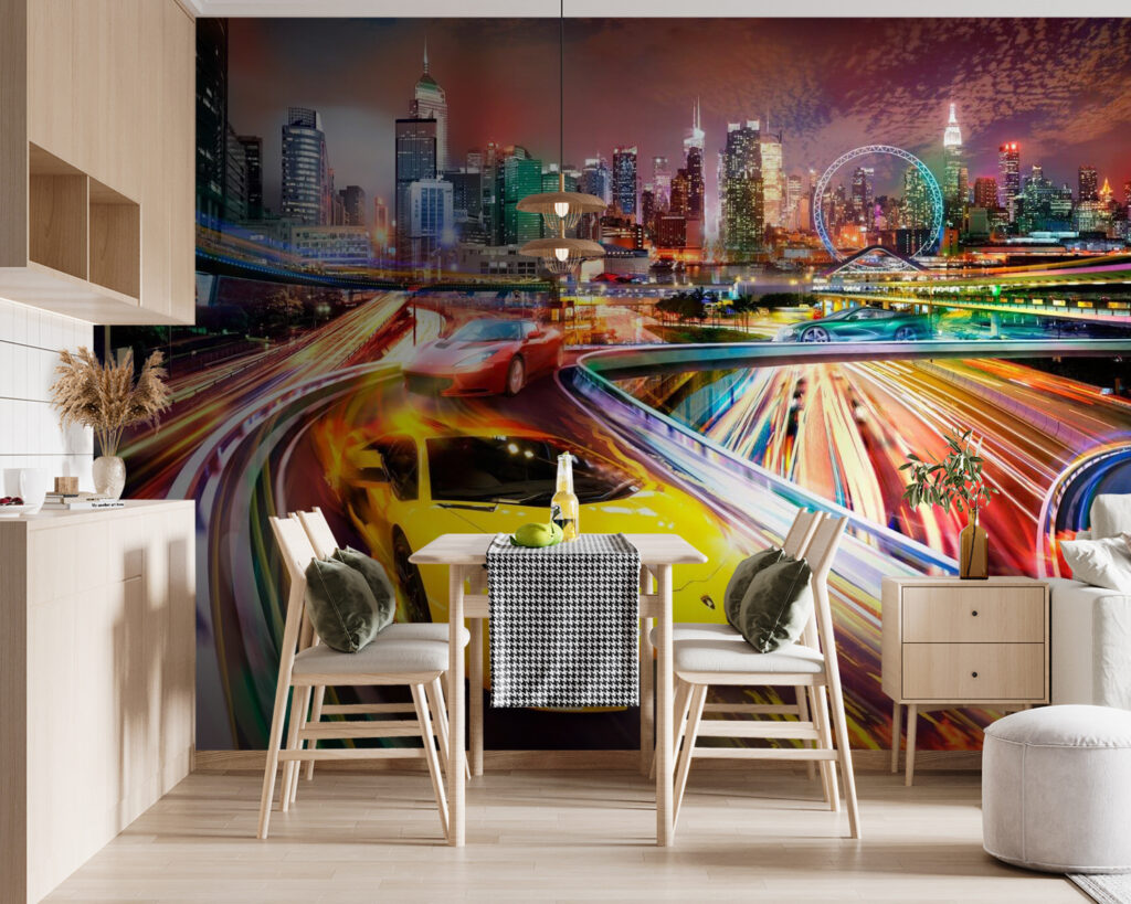 Automóvel desportivo na cidade — interior 5
