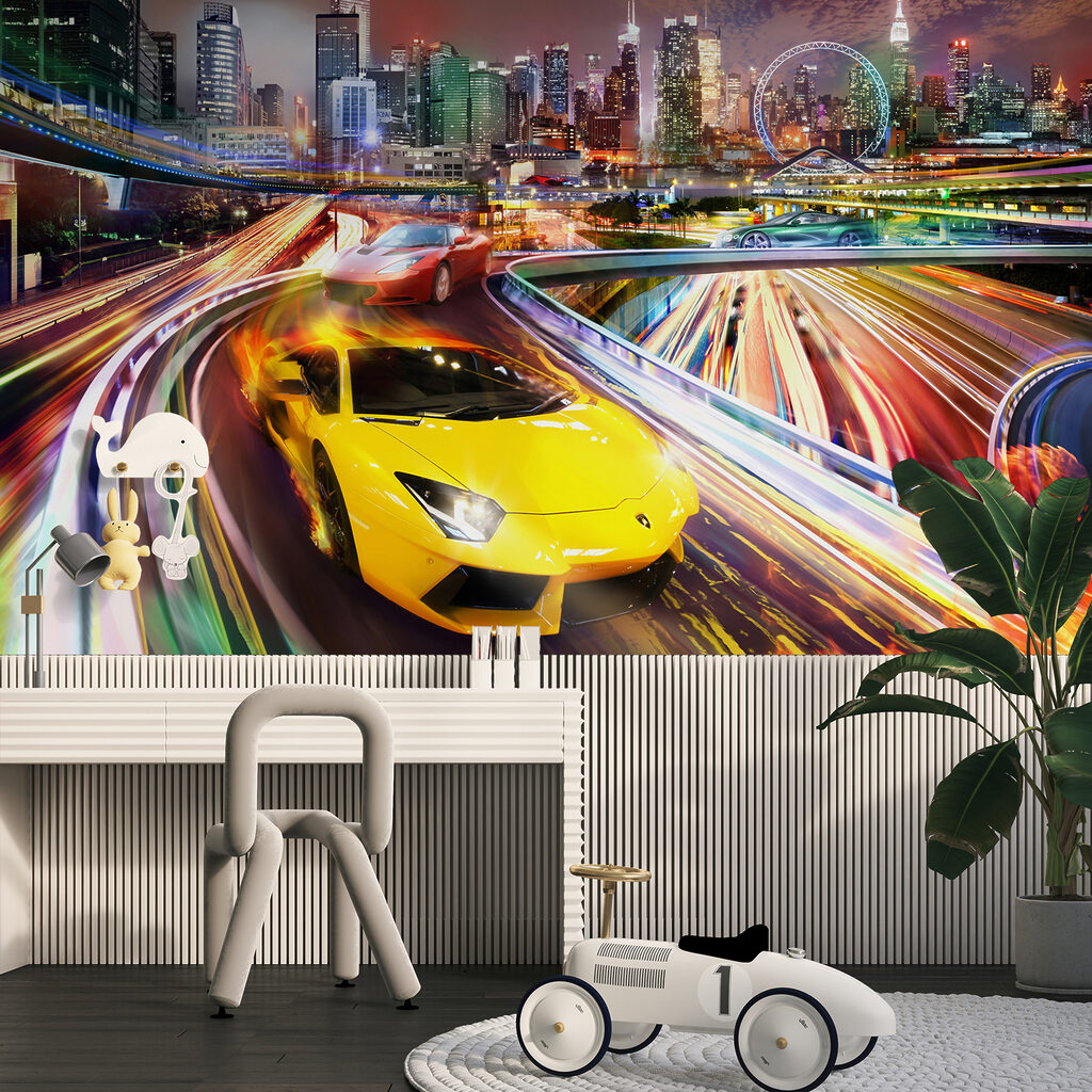 Automóvel desportivo na cidade — interior 6