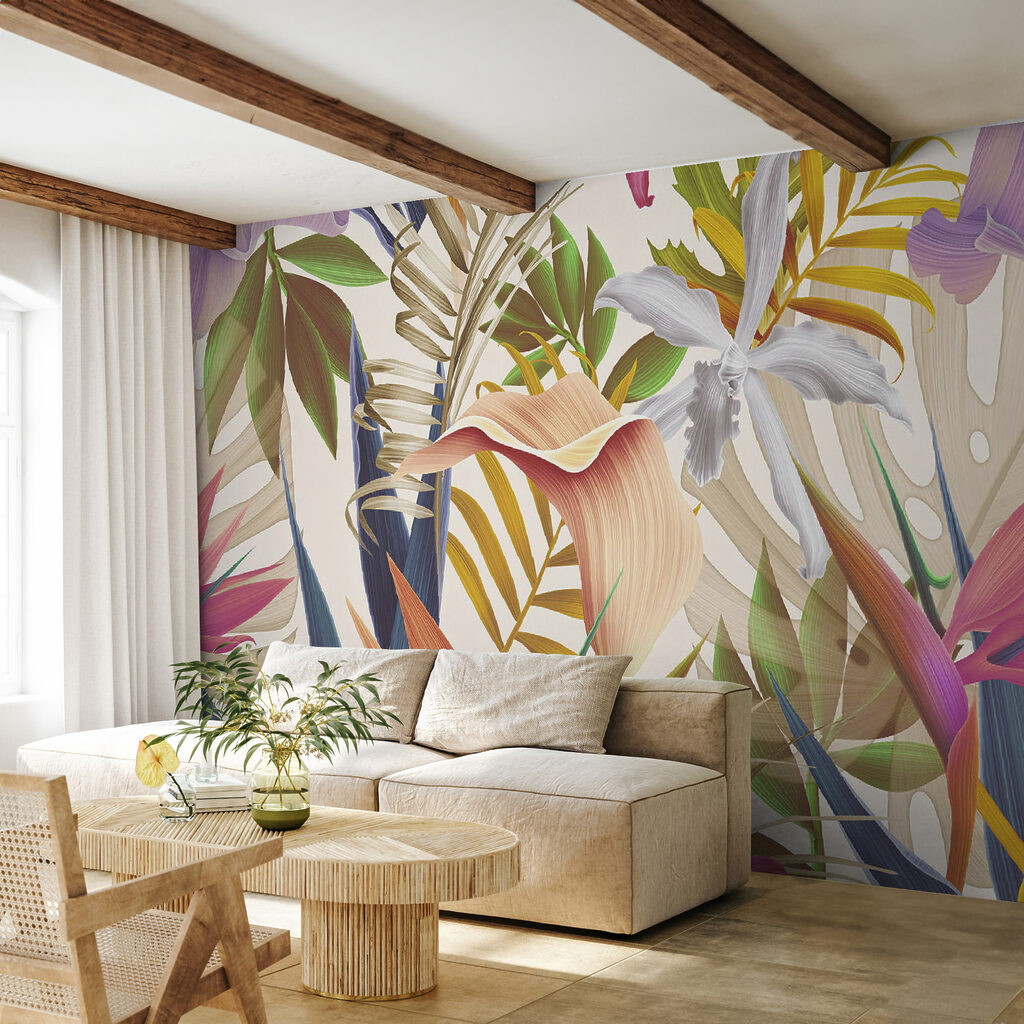 Flores tropicais em camadas — interior 12
