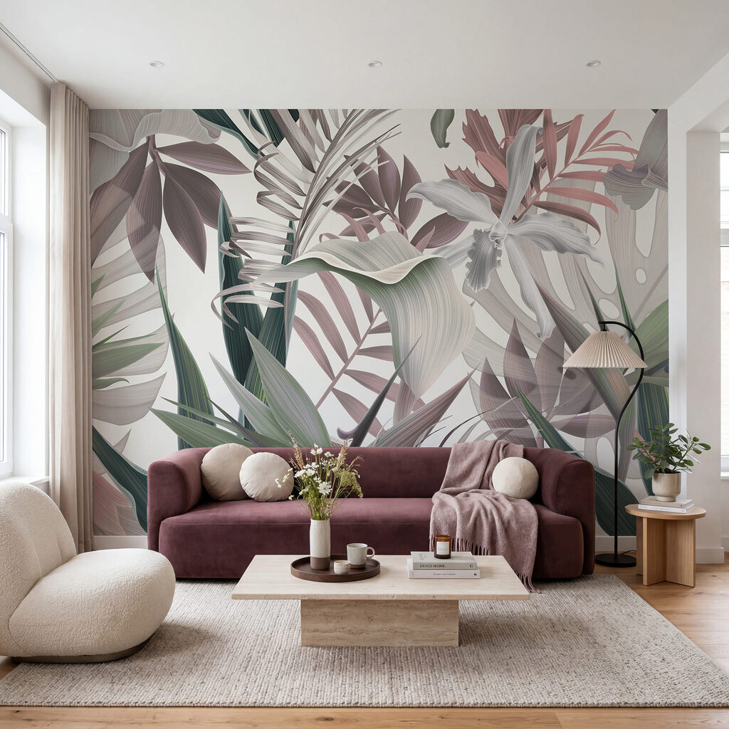 Flores tropicais em camadas — interior 1