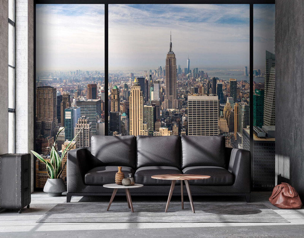 Manhattan por janela preta — interior 3