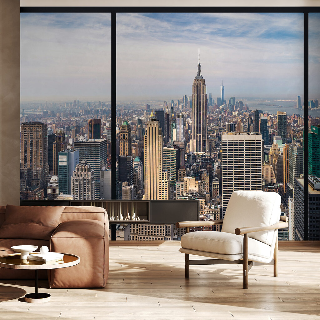 Manhattan por janela preta — interior 7