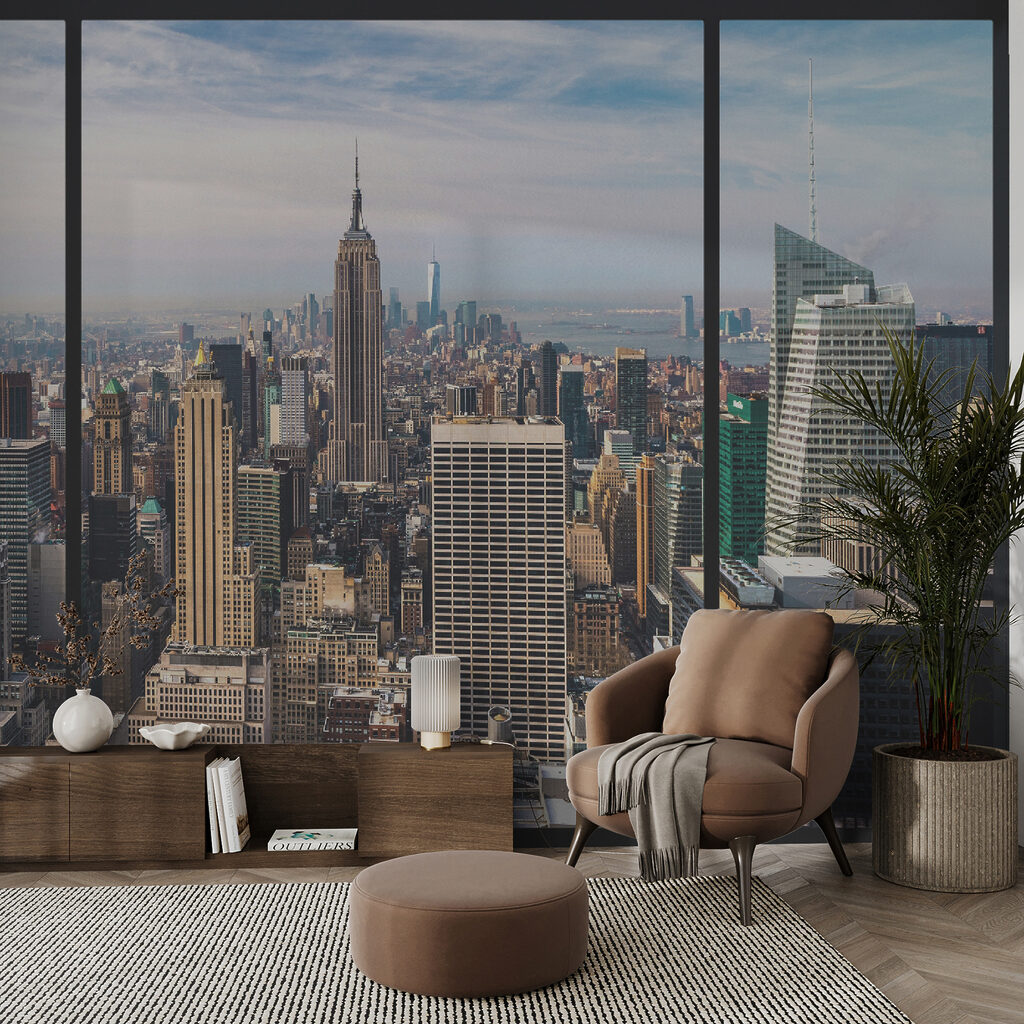 Manhattan por janela preta — interior 8