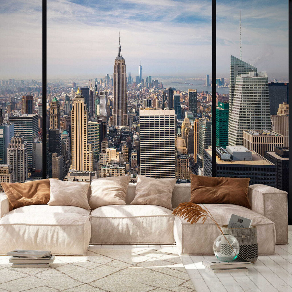 Manhattan por janela preta — interior 4