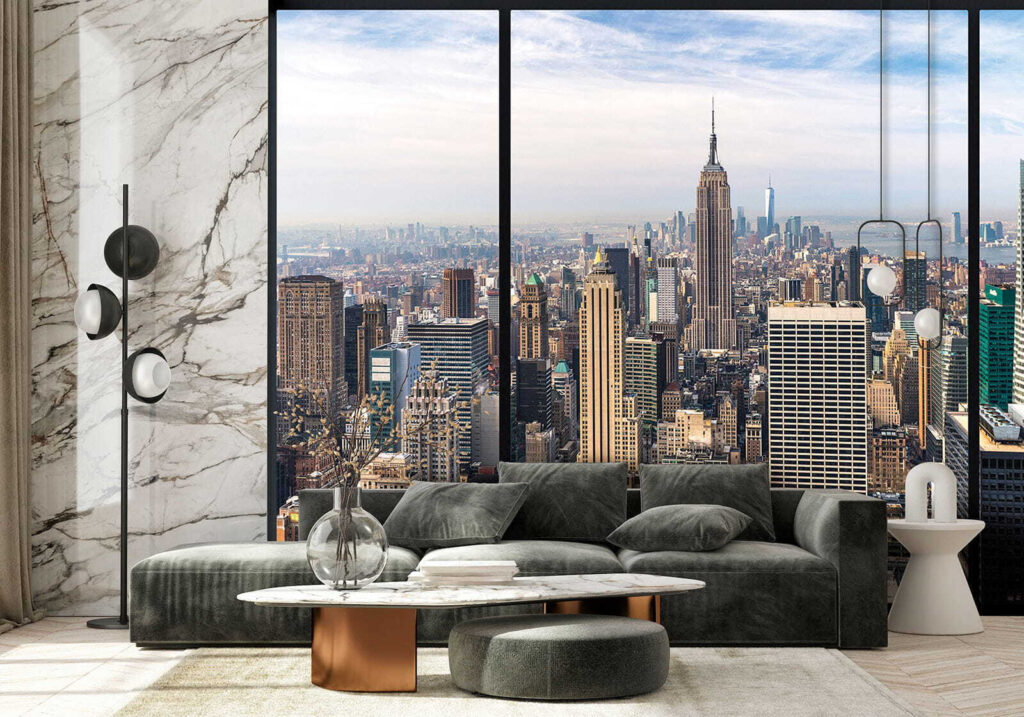 Manhattan por janela preta — interior 6