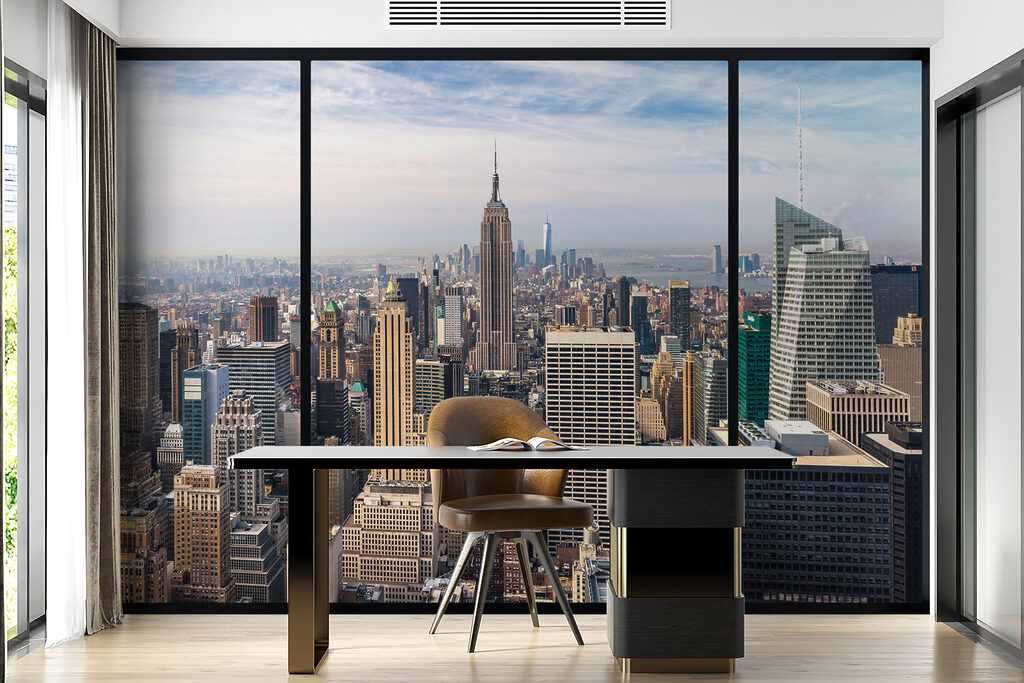 Manhattan por janela preta — interior 9
