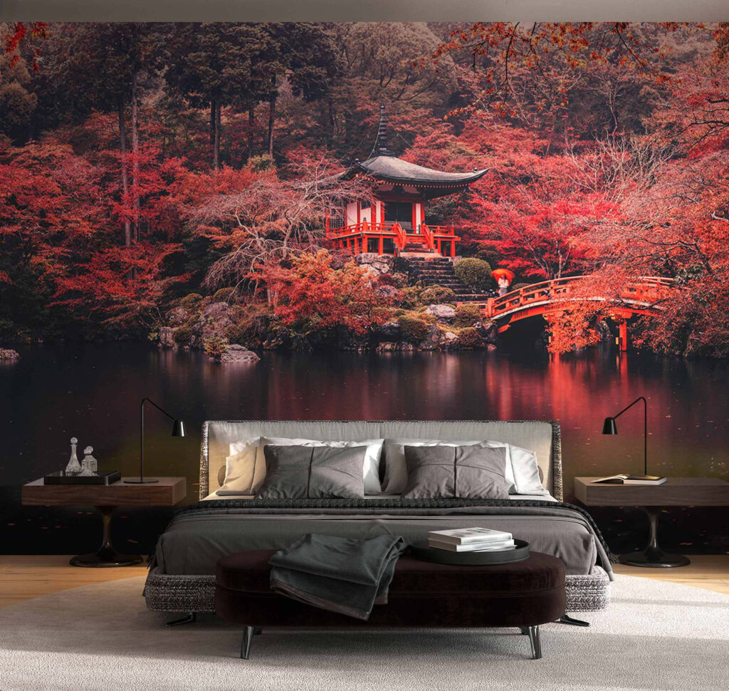 Jardim vermelho à beira-água — interior 2