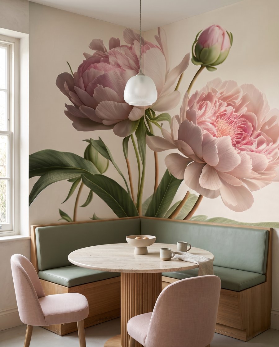 Duas flores em hastes — interior 6
