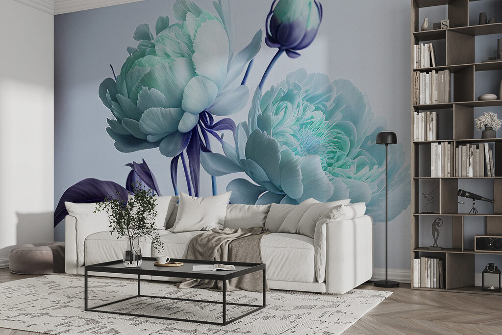 Duas flores em hastes — interior 3
