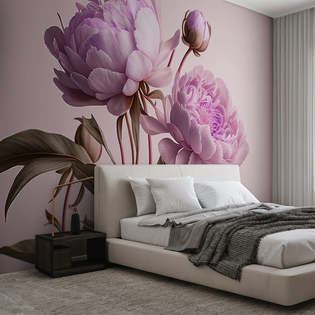 Duas flores em hastes — interior 1