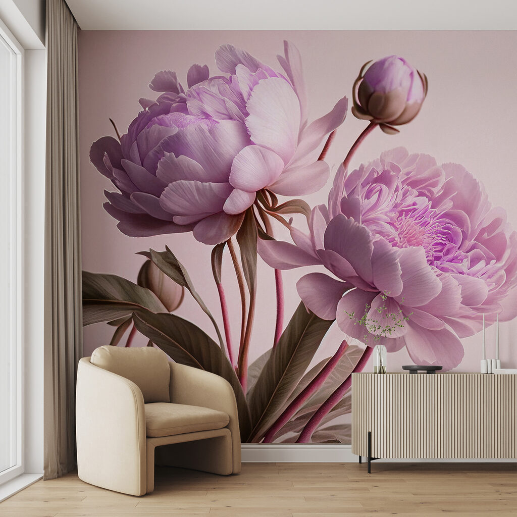 Duas flores em hastes — interior 3