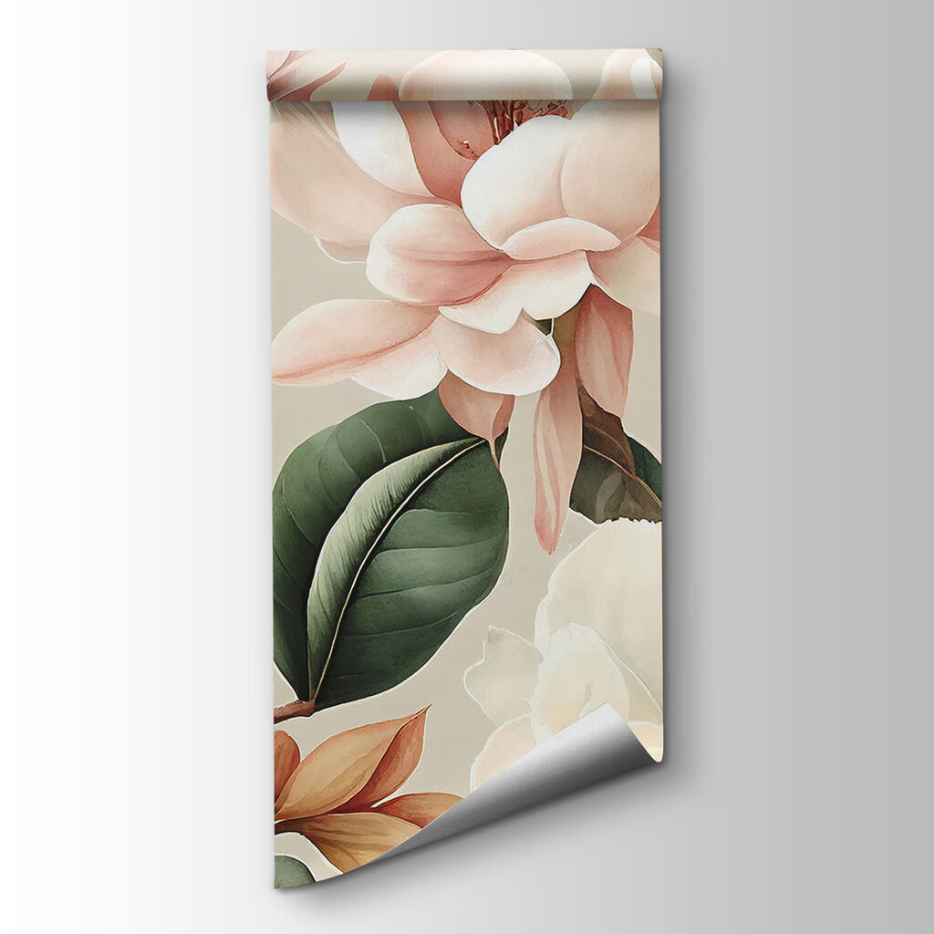 Flores e folhas largas — vista do produto