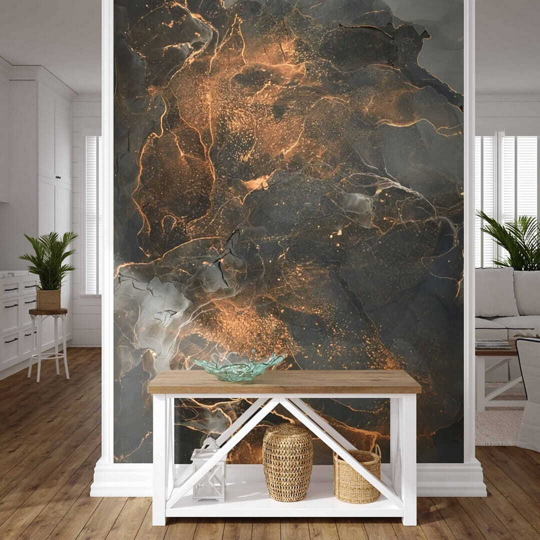 Veios brilhantes em cinzento-escuro — interior 1