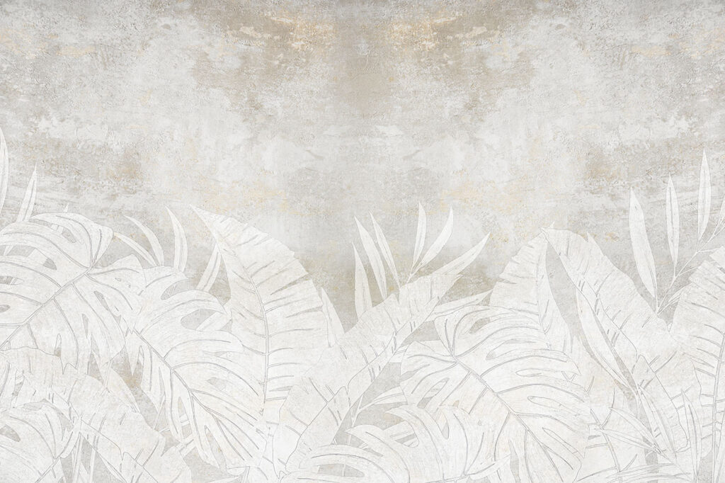 Folhas brancas em patina — design completo
