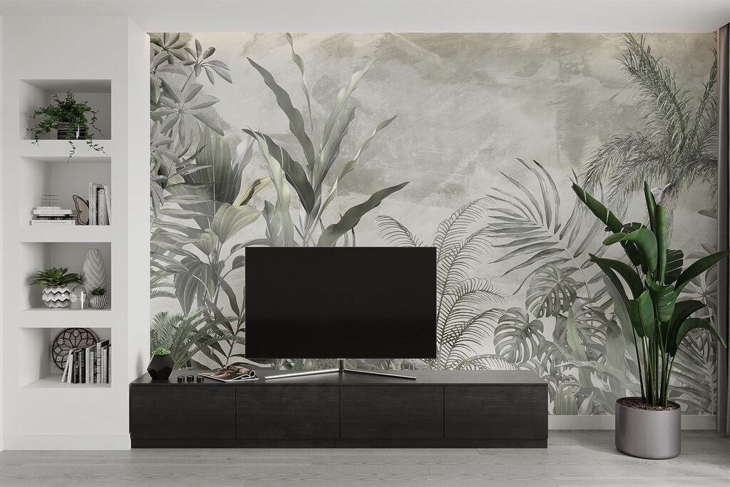 Jardim em cinzento-esverdeado — interior 4