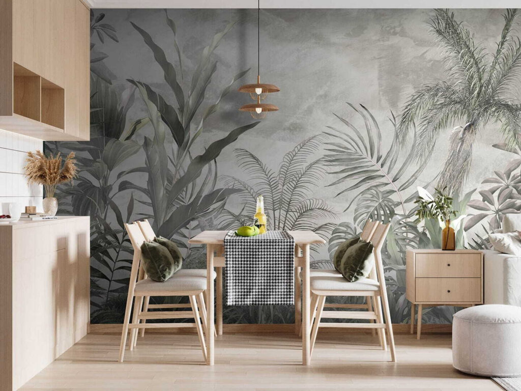 Jardim em cinzento-esverdeado — interior 2