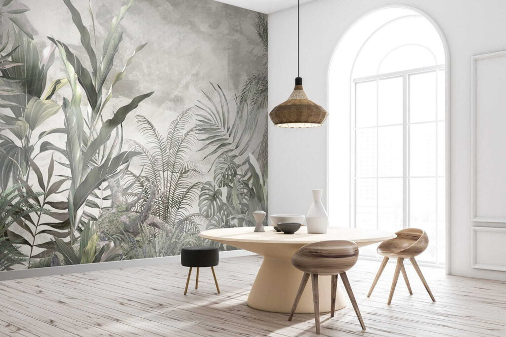 Jardim em cinzento-esverdeado — interior 3
