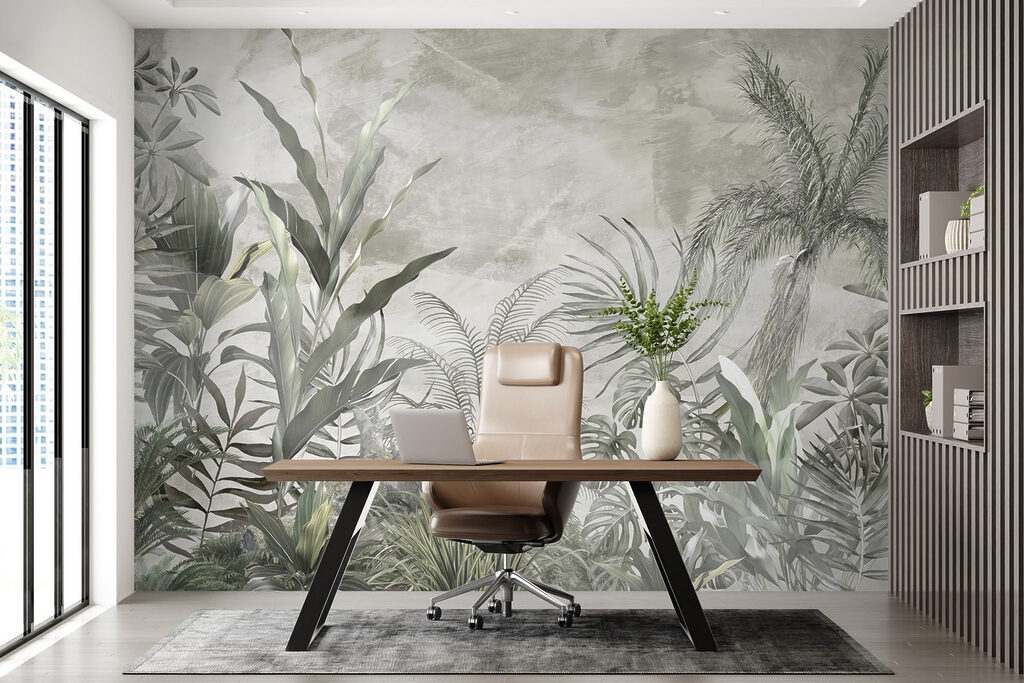 Jardim em cinzento-esverdeado — interior 6
