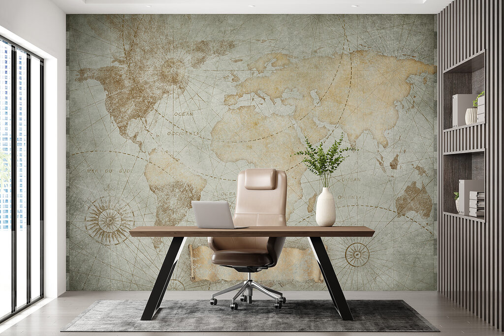 Mapa antigo do mundo — interior 5
