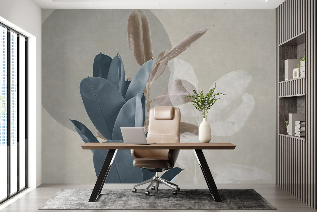 Folhas sobre um círculo — interior 7