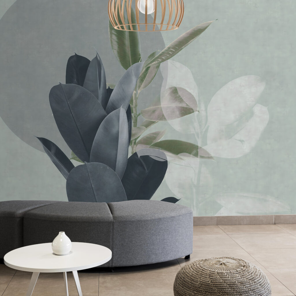 Folhas sobre um círculo — interior 1