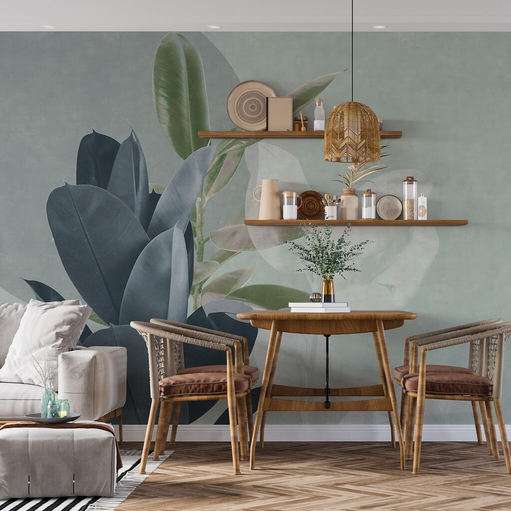 Folhas sobre um círculo — interior 2