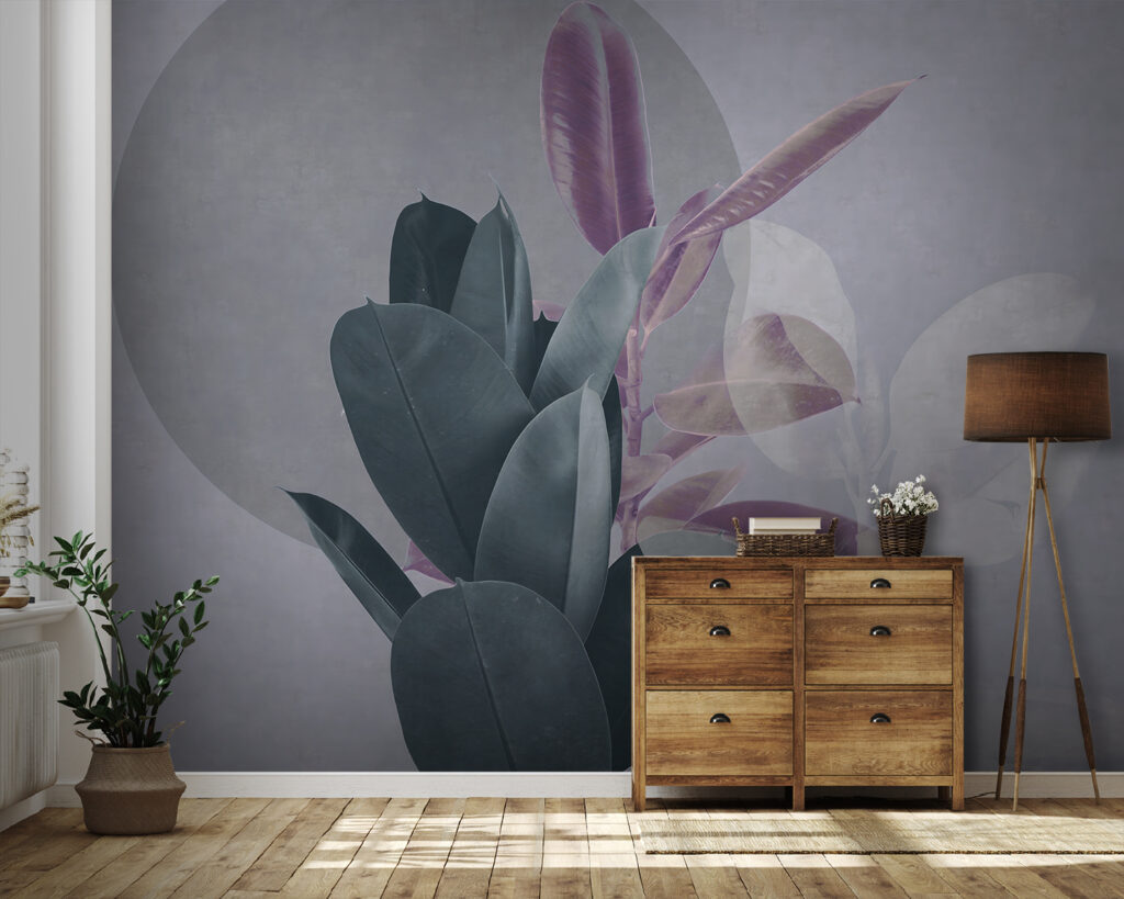 Folhas sobre um círculo — interior 1