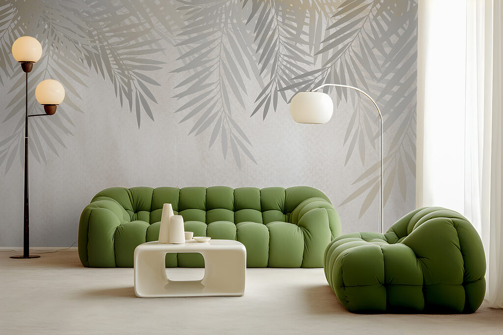 Folhas pálidas de palmeira — interior 5