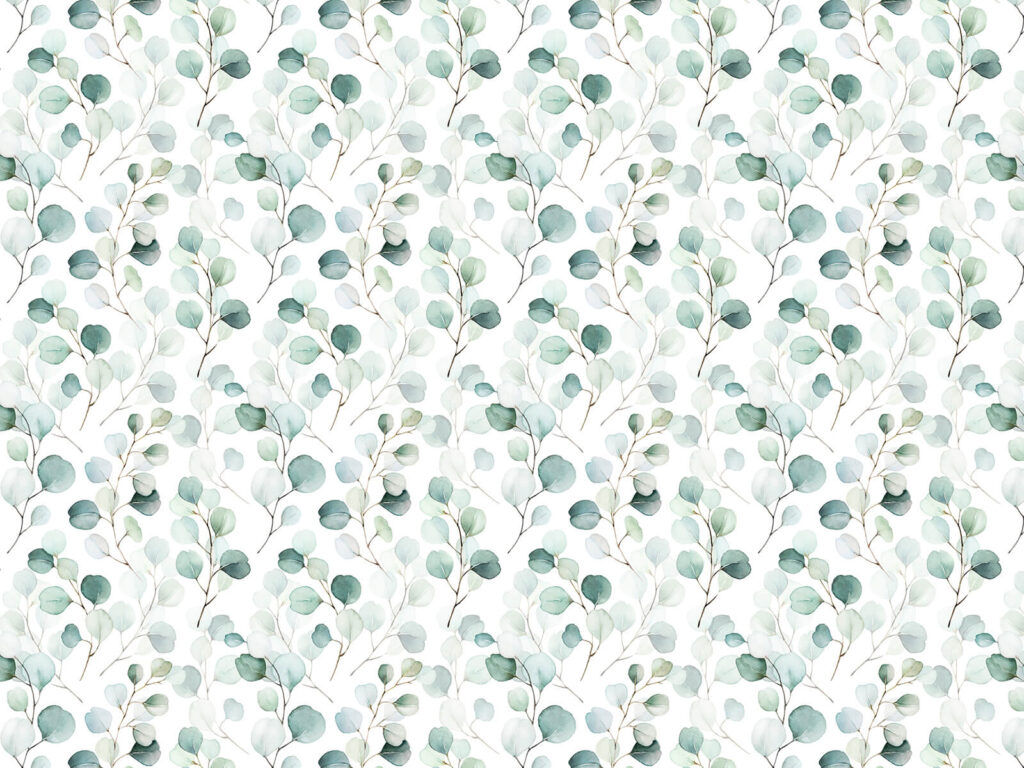 Folhas pequenas espalhadas — design completo
