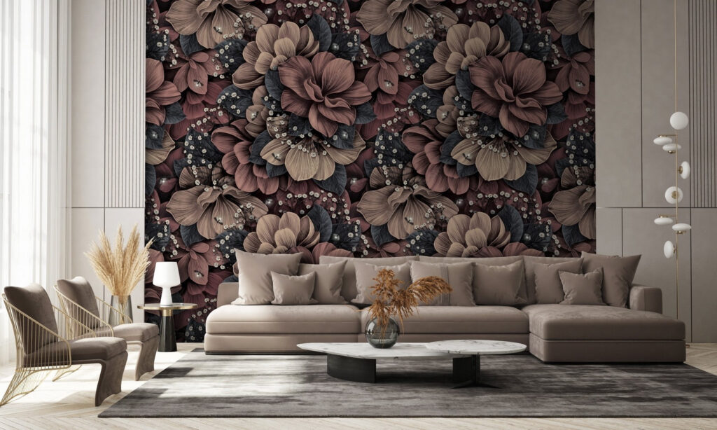 Flores castanho-avermelhadas — interior 2
