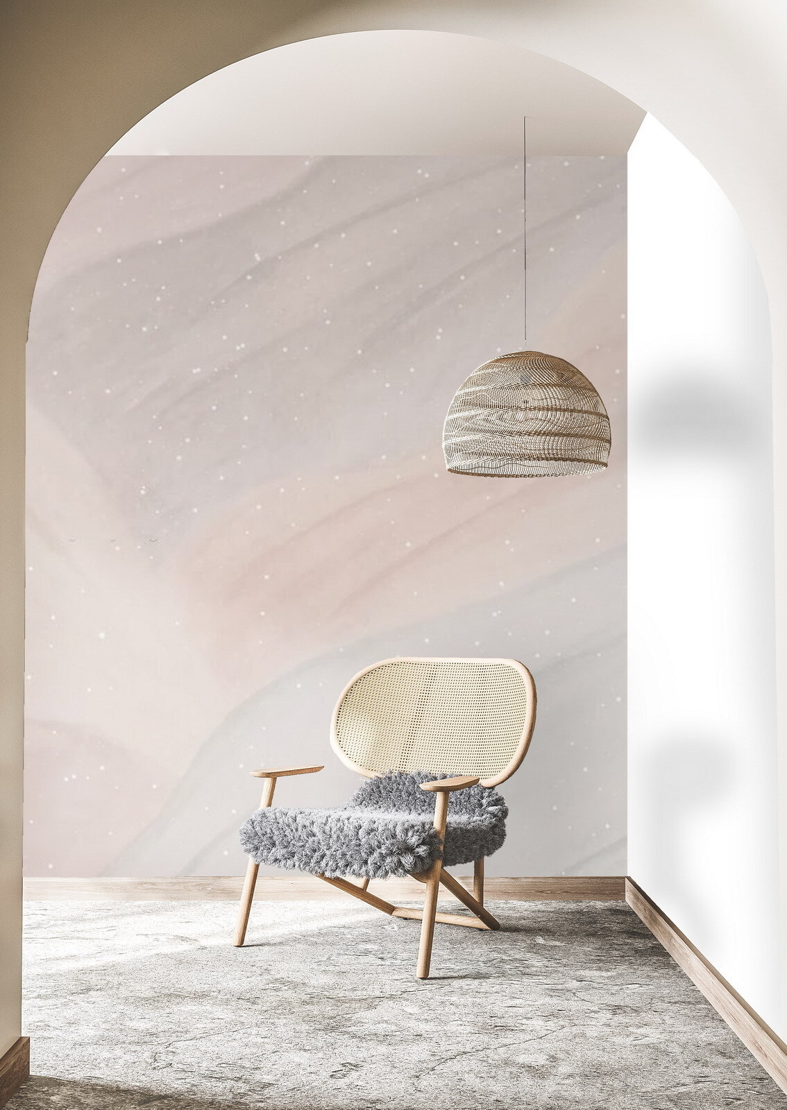 Correntes pastel luminosas — interior 2