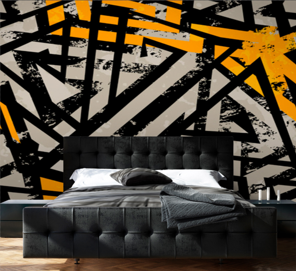 Linhas pretas com amarelo — interior 2