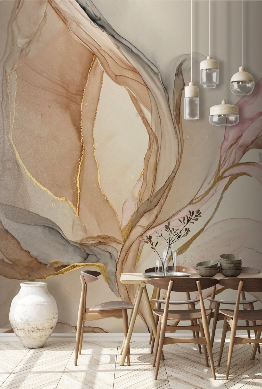 Contornos de folhas finas — interior 2