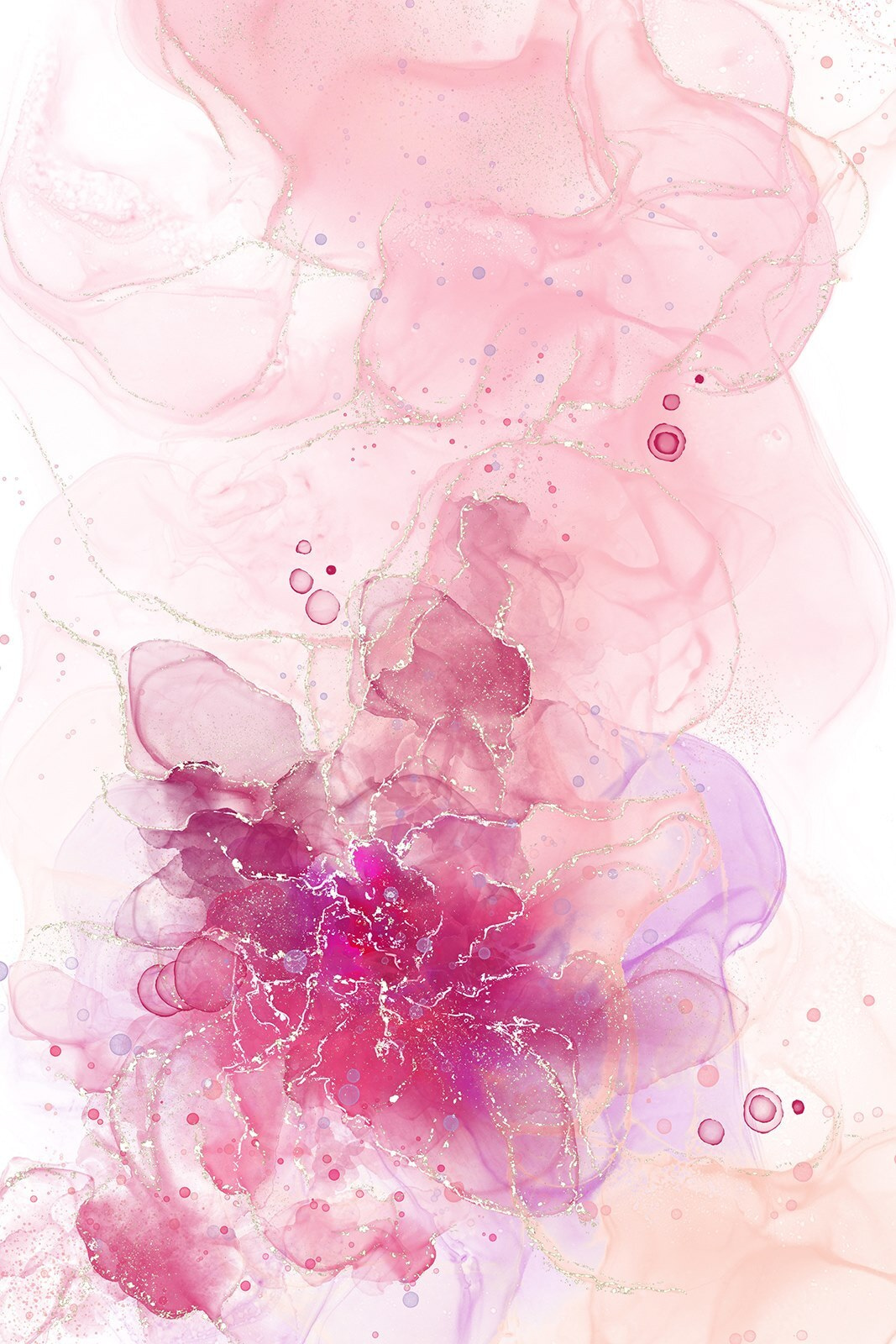 Flor cor-de-rosa abstrata — design completo