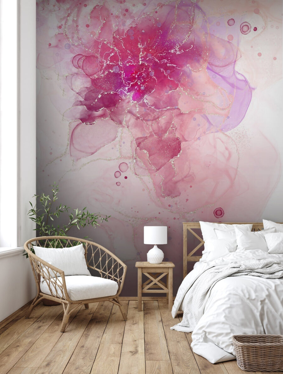 Flor cor-de-rosa abstrata — interior 1