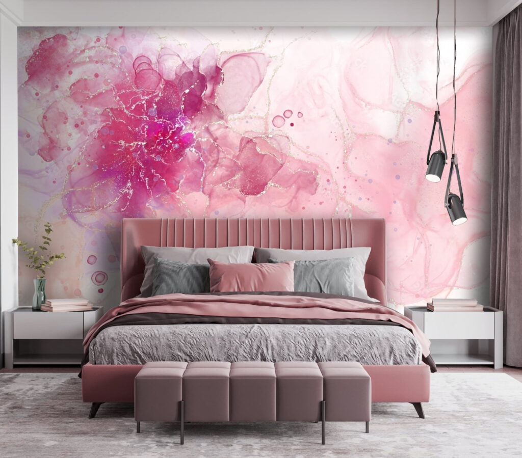 Flor cor-de-rosa abstrata — interior 2