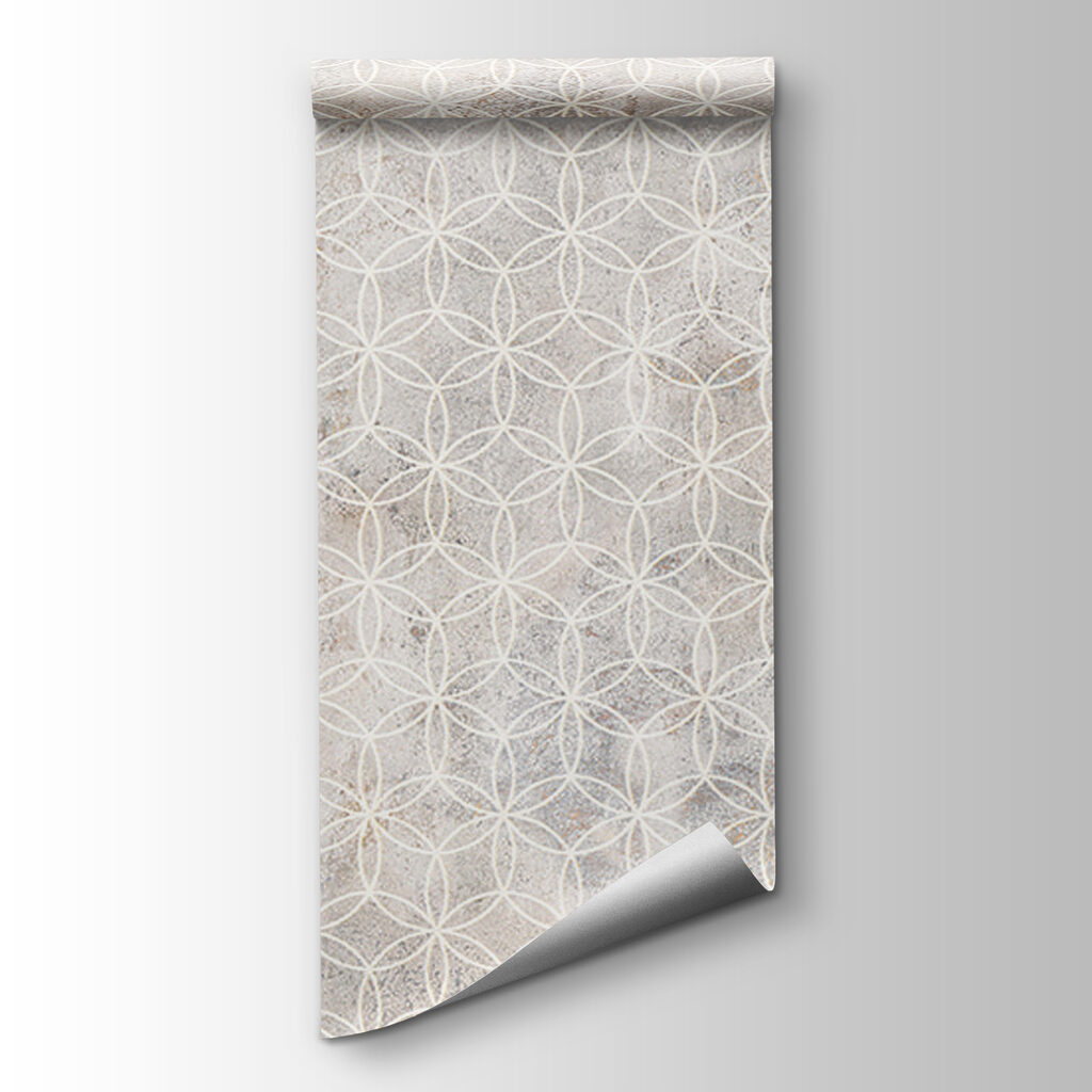 Geometria clara sobre branco — vista do produto