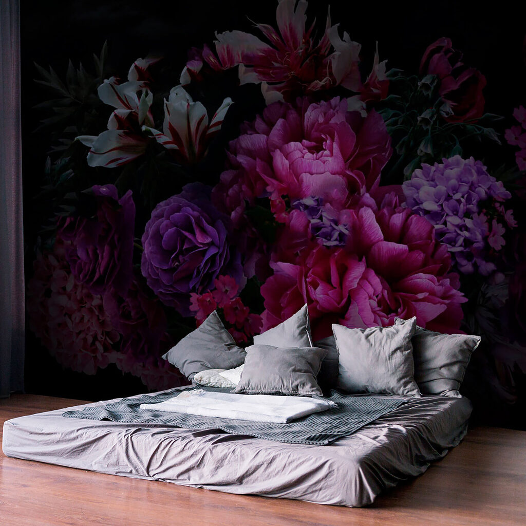 Flores roxas à noite — interior 4