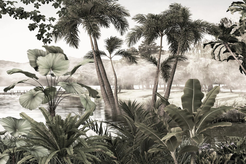 Jardim de palmeiras — design completo
