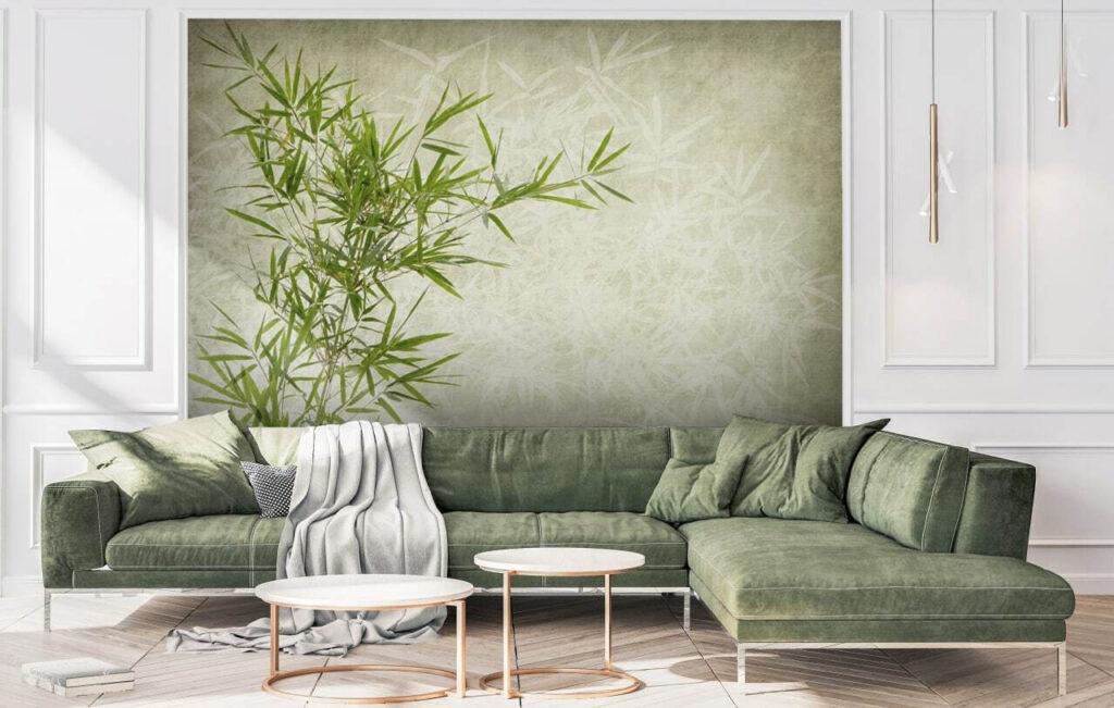 Bambu em verde suave — interior 2