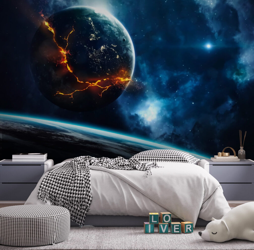 Planeta de fendas luminosas — interior 2