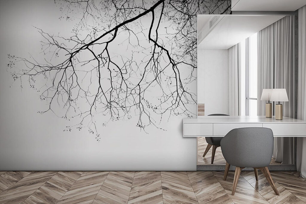 Ramos nus sobre branco — interior 2