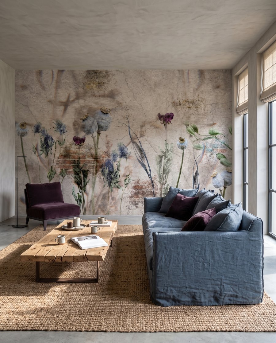 Cardos junto à parede — interior 4
