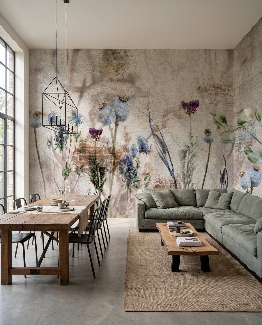 Cardos junto à parede — interior 5