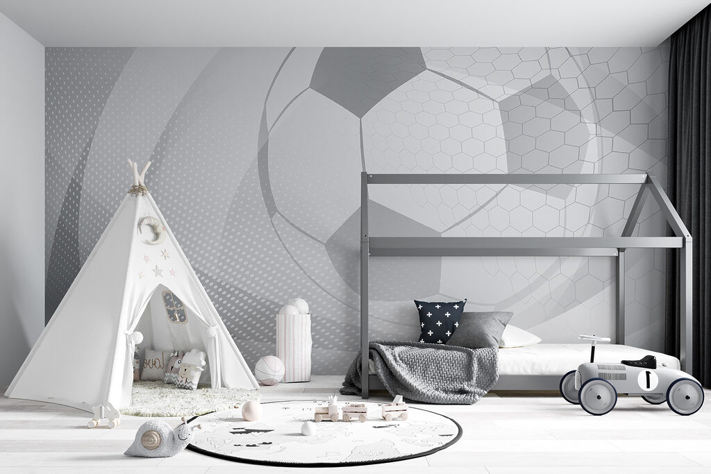 Bola em linhas brancas — interior 5