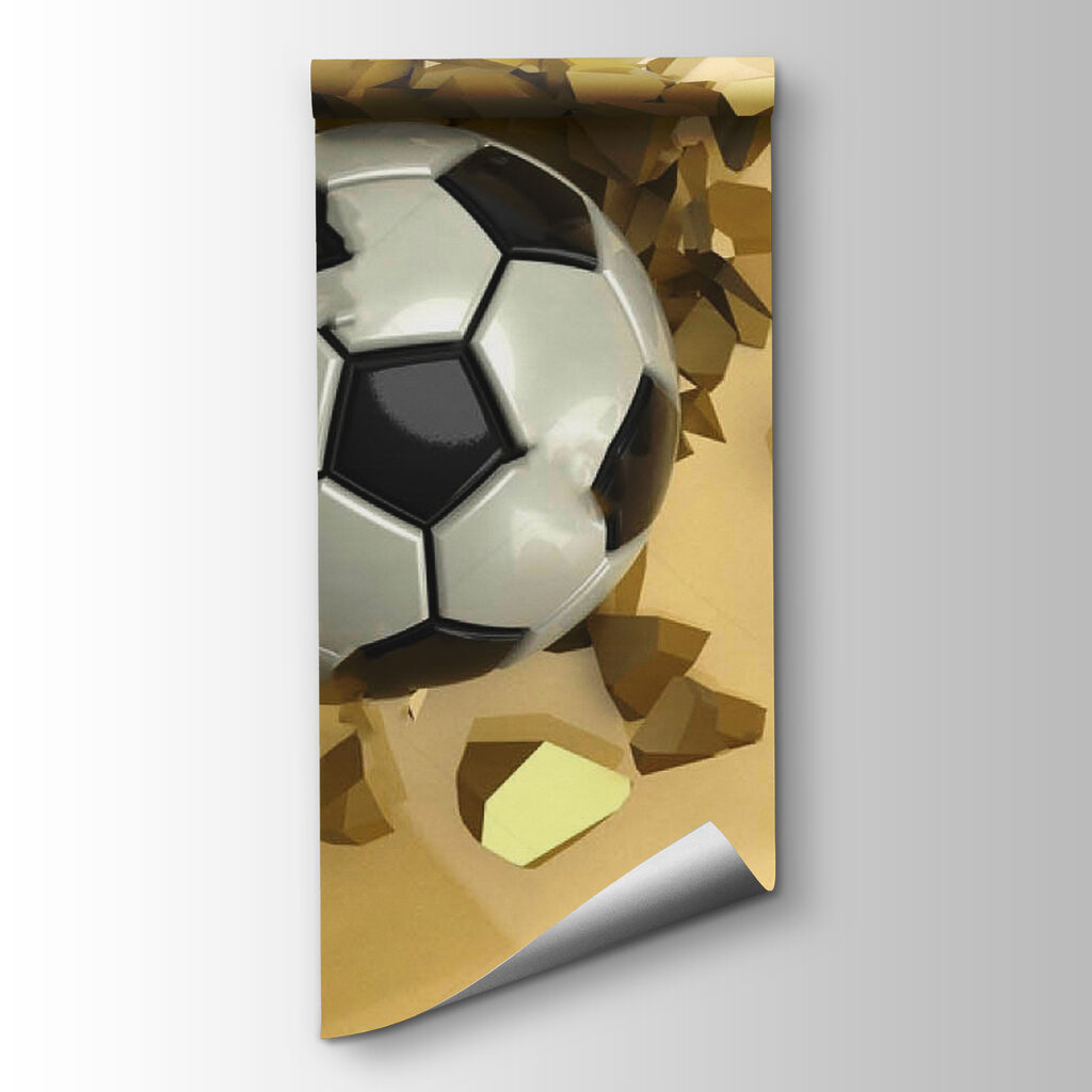 Bola num muro dourado — vista do produto