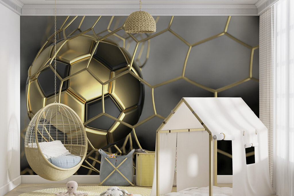 Bola dourada em movimento — interior 4