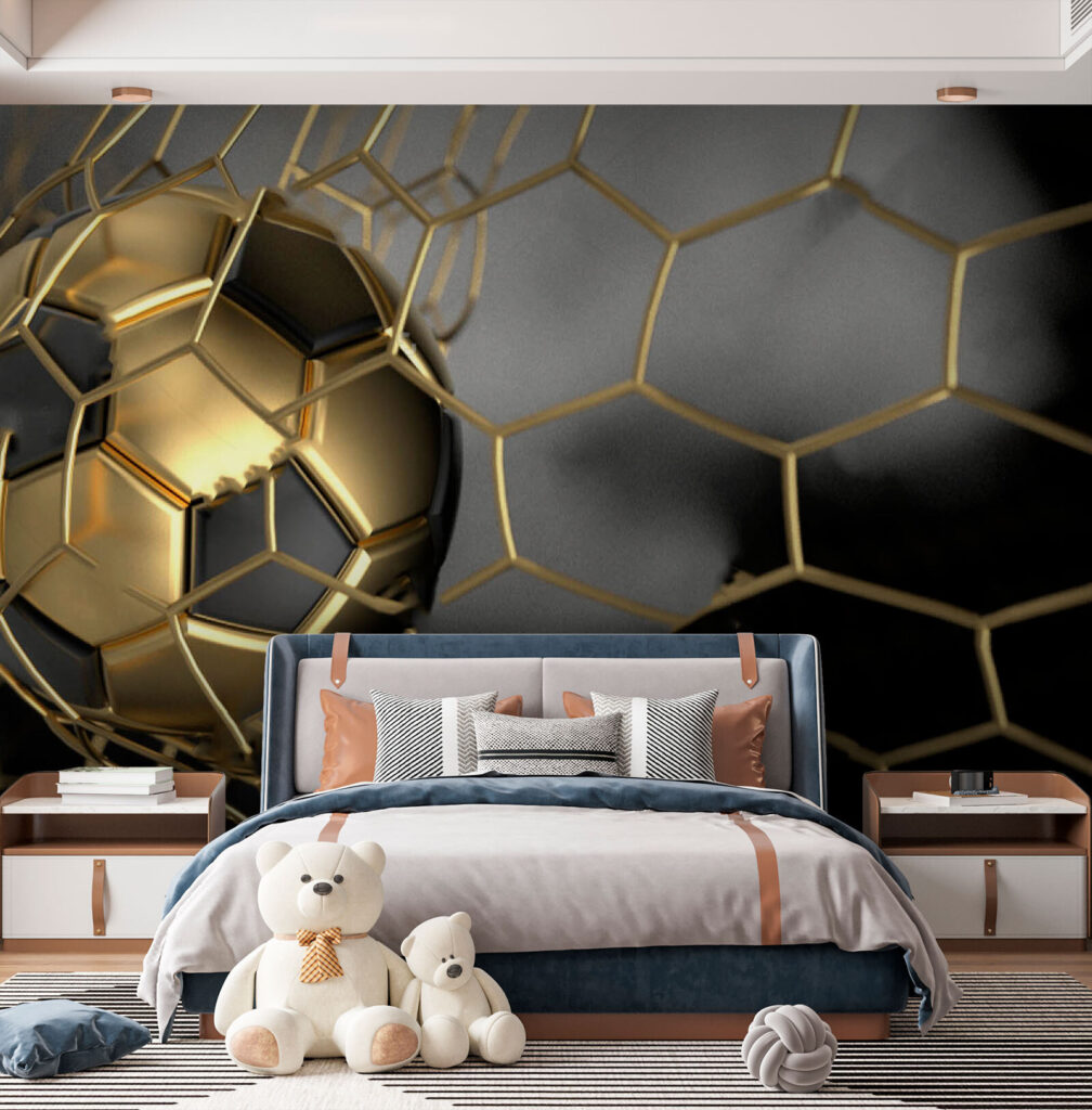 Bola dourada em movimento — interior 2