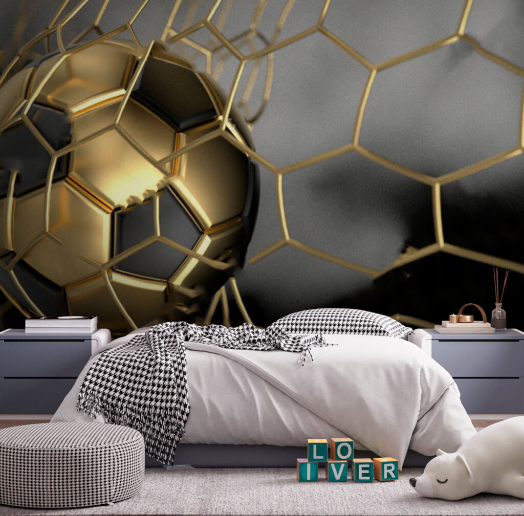 Bola dourada em movimento — interior 3