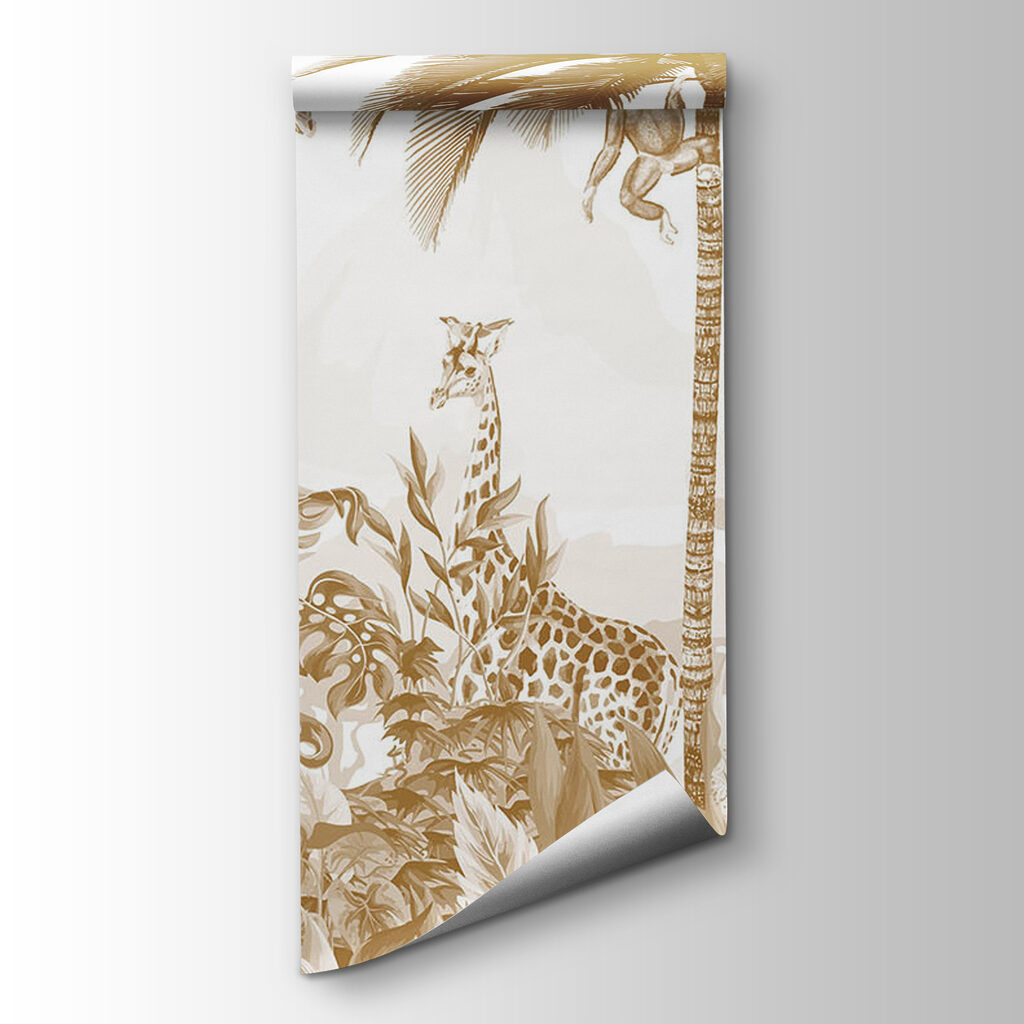 Girafas em verde dourado — vista do produto